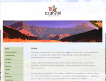 Tablet Screenshot of ezulwiniresort.co.za